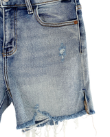 Short mini en denim stretch