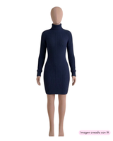 Vestido mini tejido