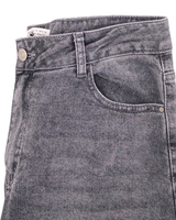 Jean rigido wide leg desgastes
