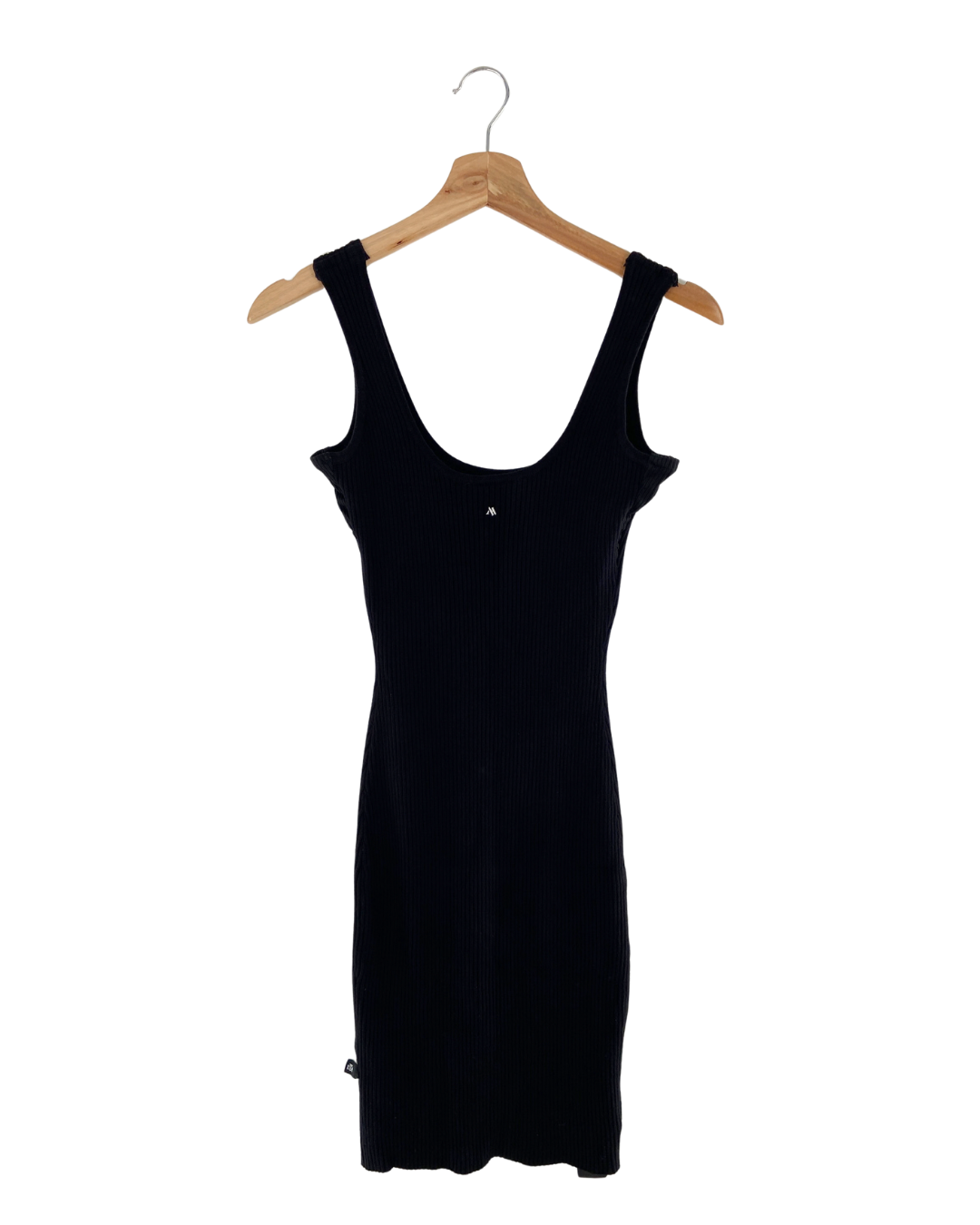 Vestido mini tejido de tiras