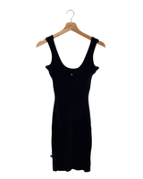 Vestido mini tejido de tiras