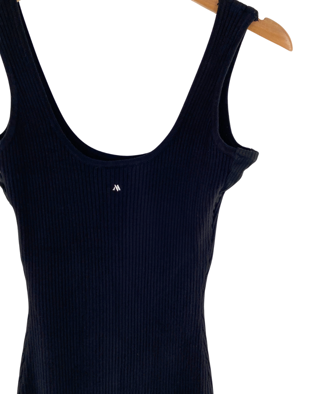 Vestido mini tejido de tiras