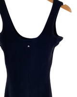 Vestido mini tejido de tiras