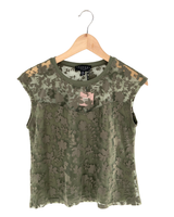 Blusa sleeveless en mesh