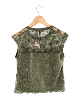 Blusa sleeveless en mesh