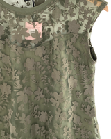 Blusa sleeveless en mesh