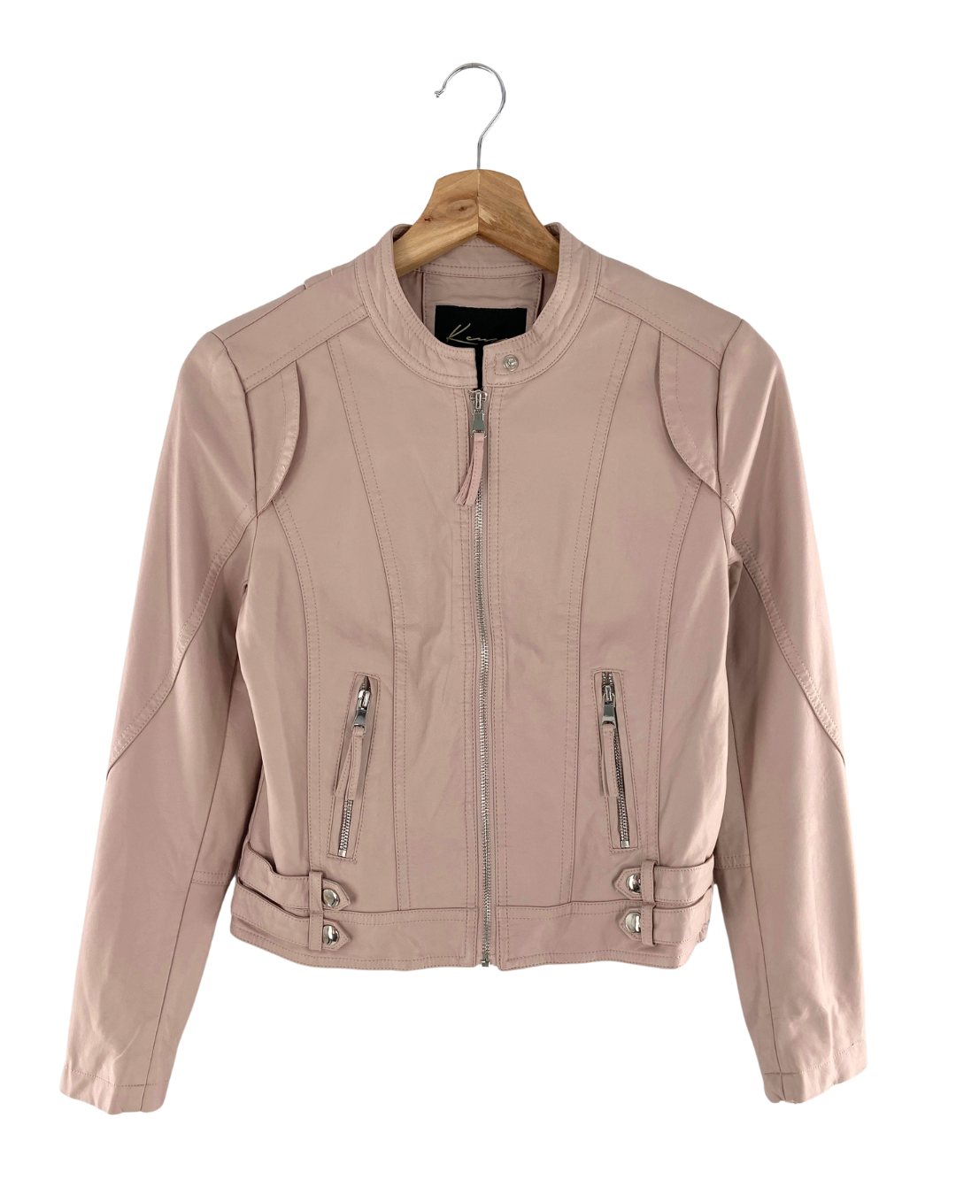 Chaqueta biker efecto piel