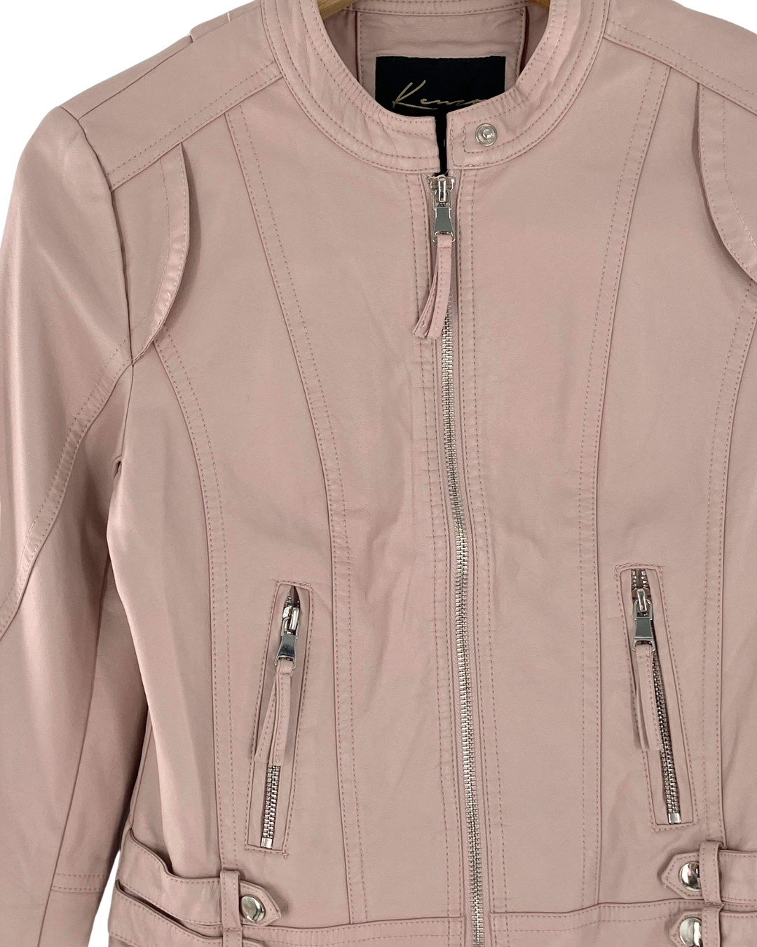 Chaqueta biker efecto piel