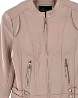 Chaqueta biker efecto piel
