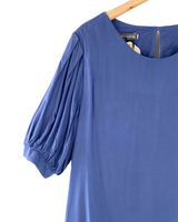 Blusa manga globo con textura