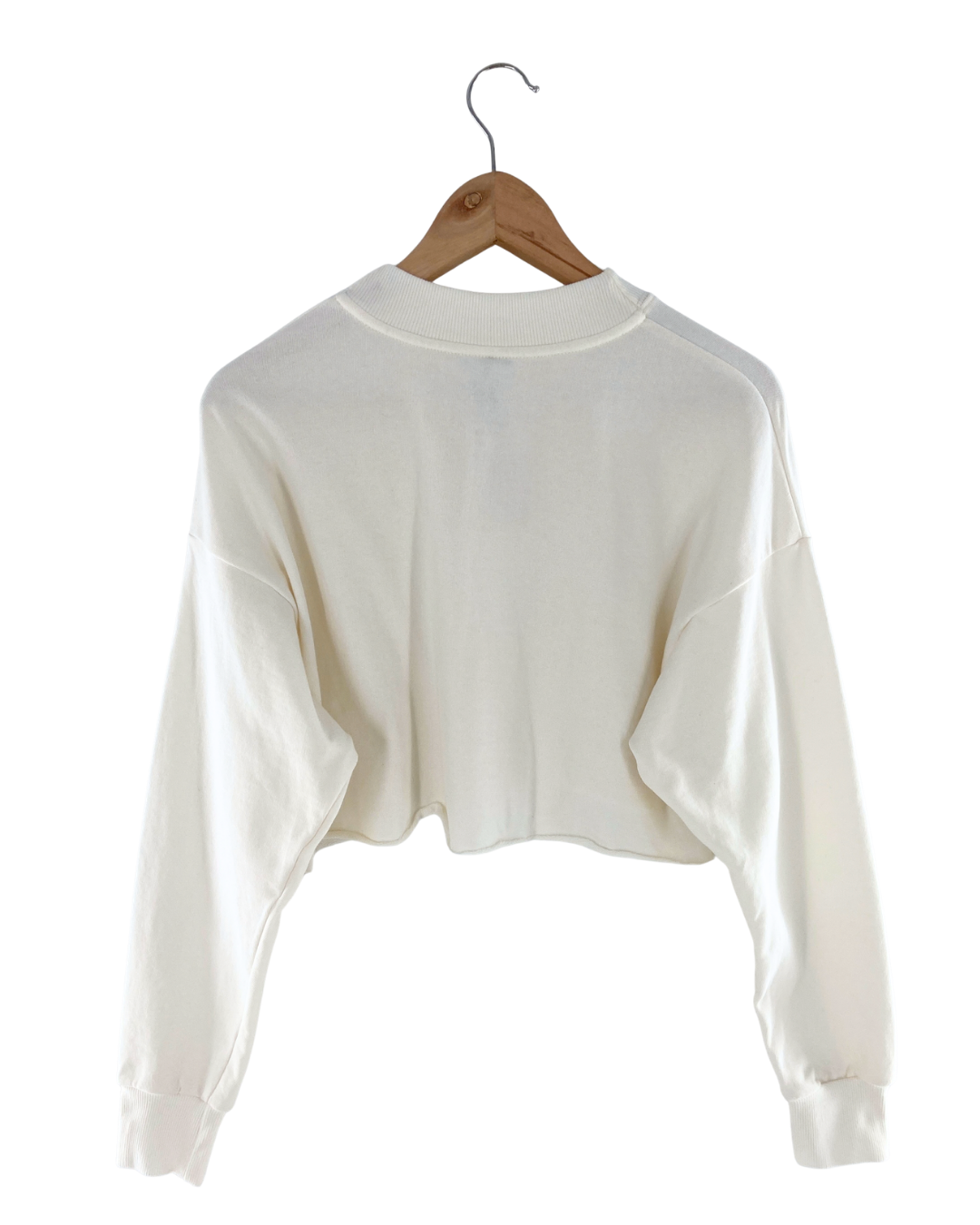 Saco crop manga larga