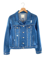 Chaqueta en denim rigido