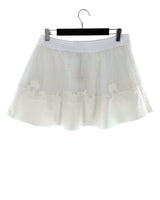 Falda mini en mesh geometrico