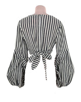 Blusa mangas drapeadas