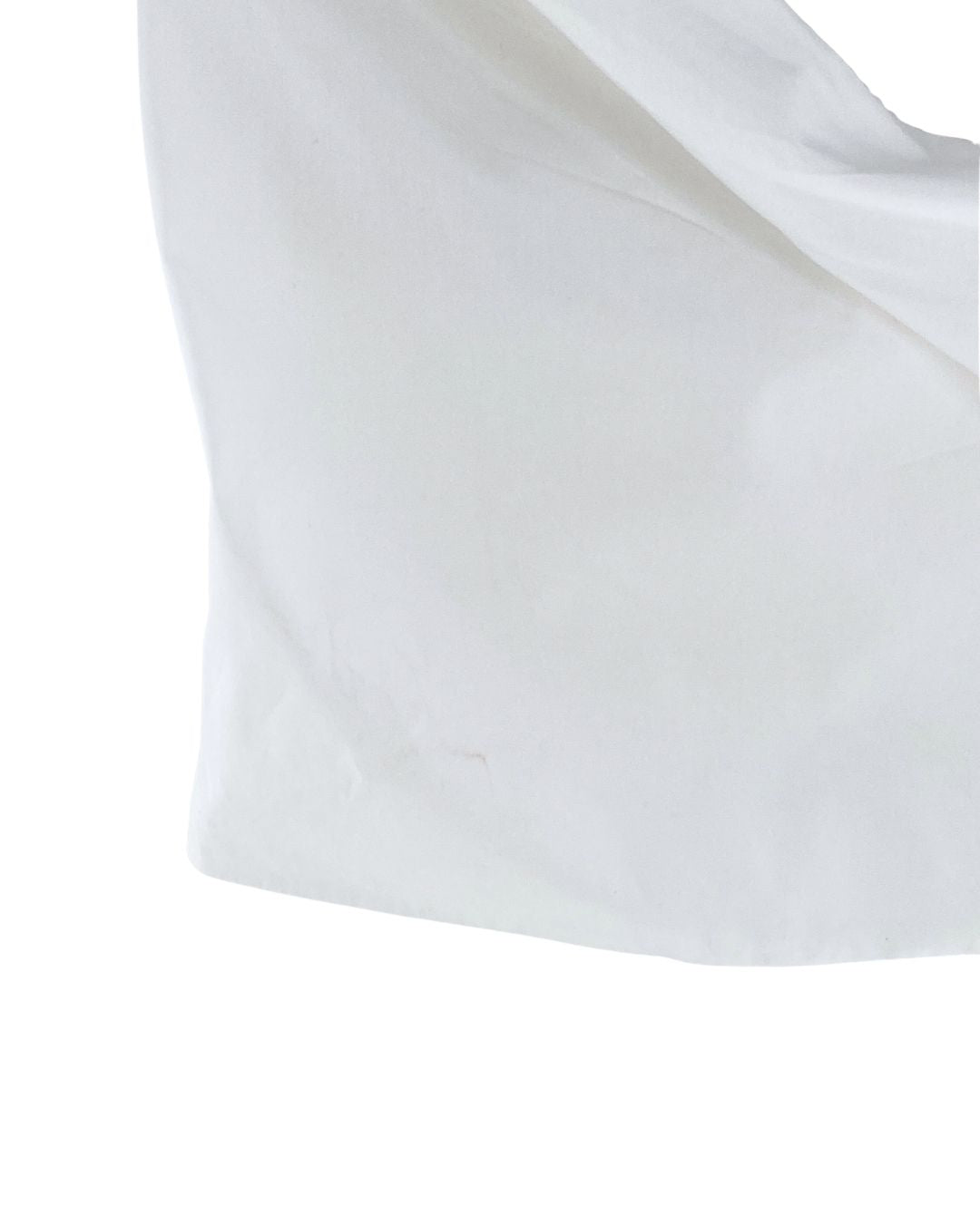 Blusa crop manga globo