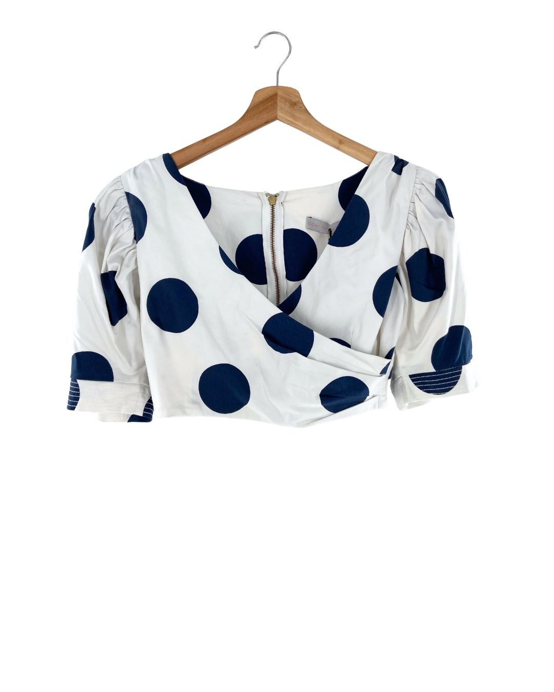 Blusa cruzada manga princesa