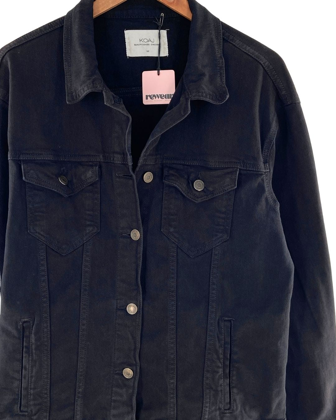 Chaqueta abotonada en denim