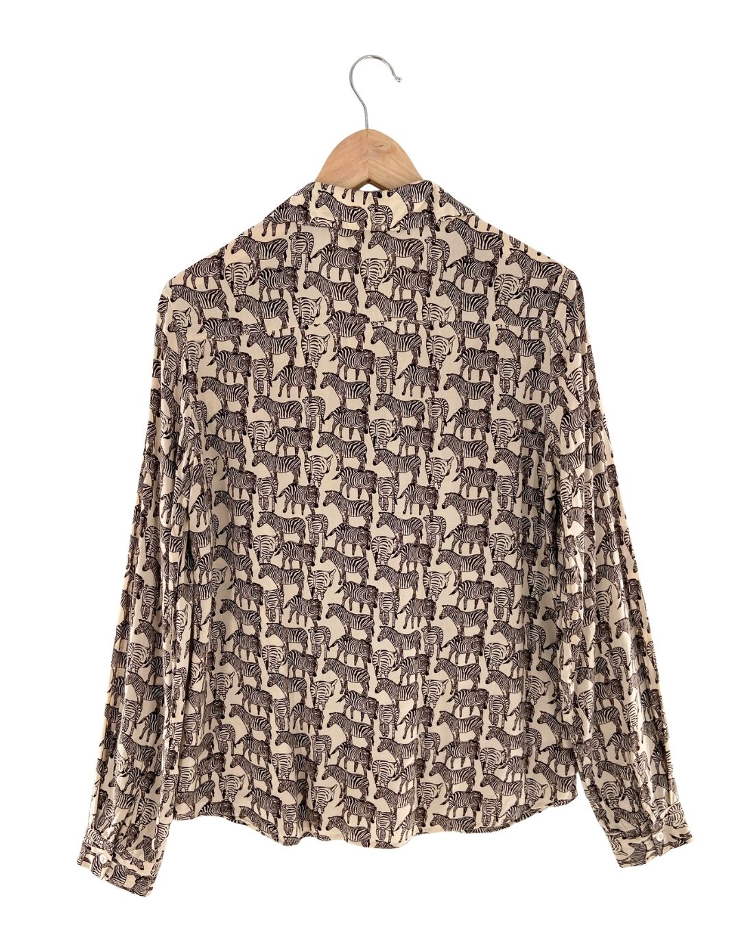 Camisa manga larga print cebra