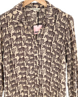 Camisa manga larga print cebra