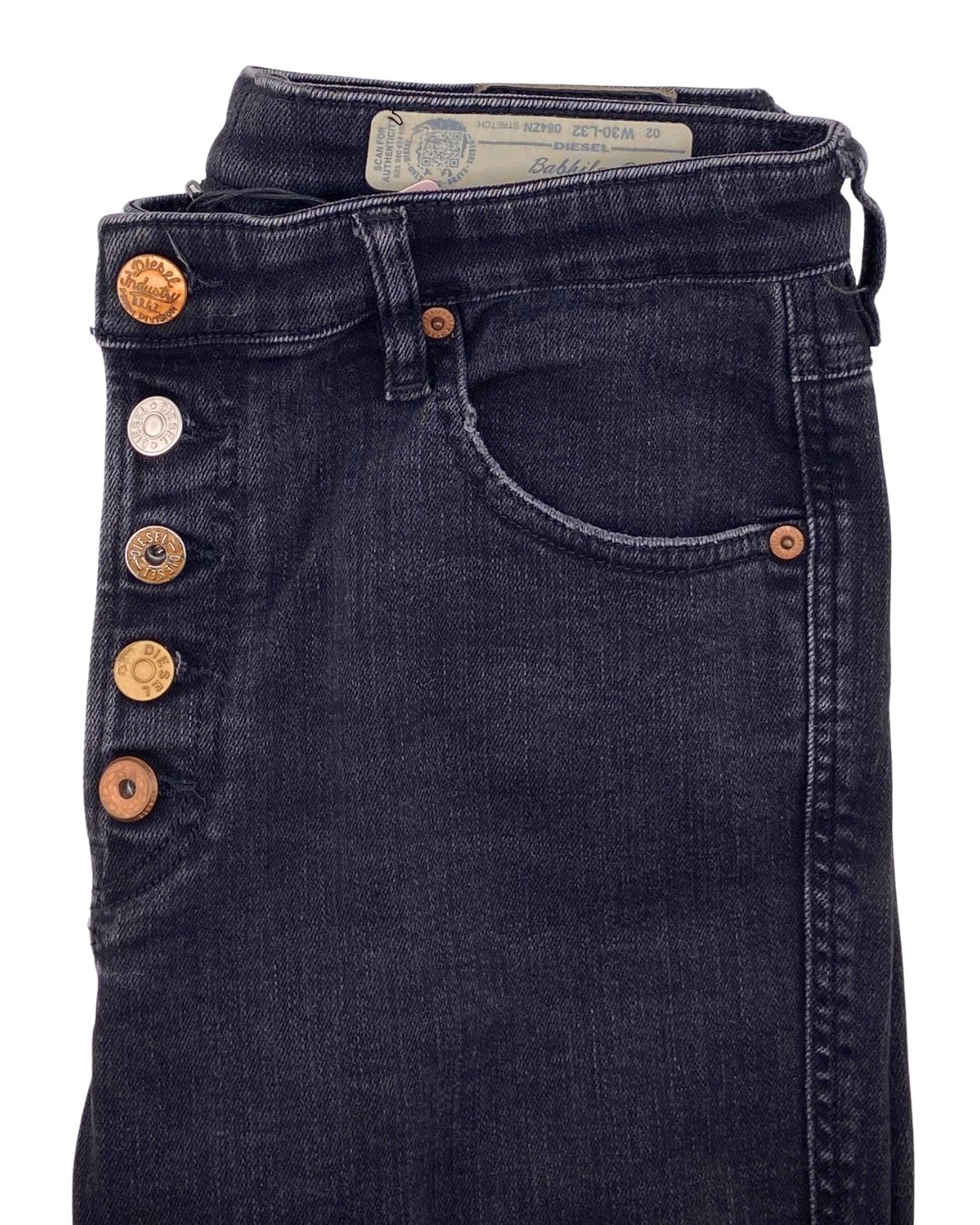 Skinny jean stretch abotonado