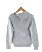 Saco jaspeado cuello alto