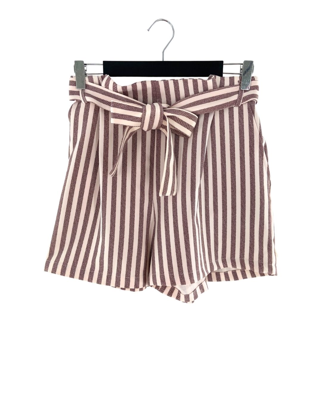 Short mini a rayas paper bag