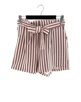 Short mini a rayas paper bag