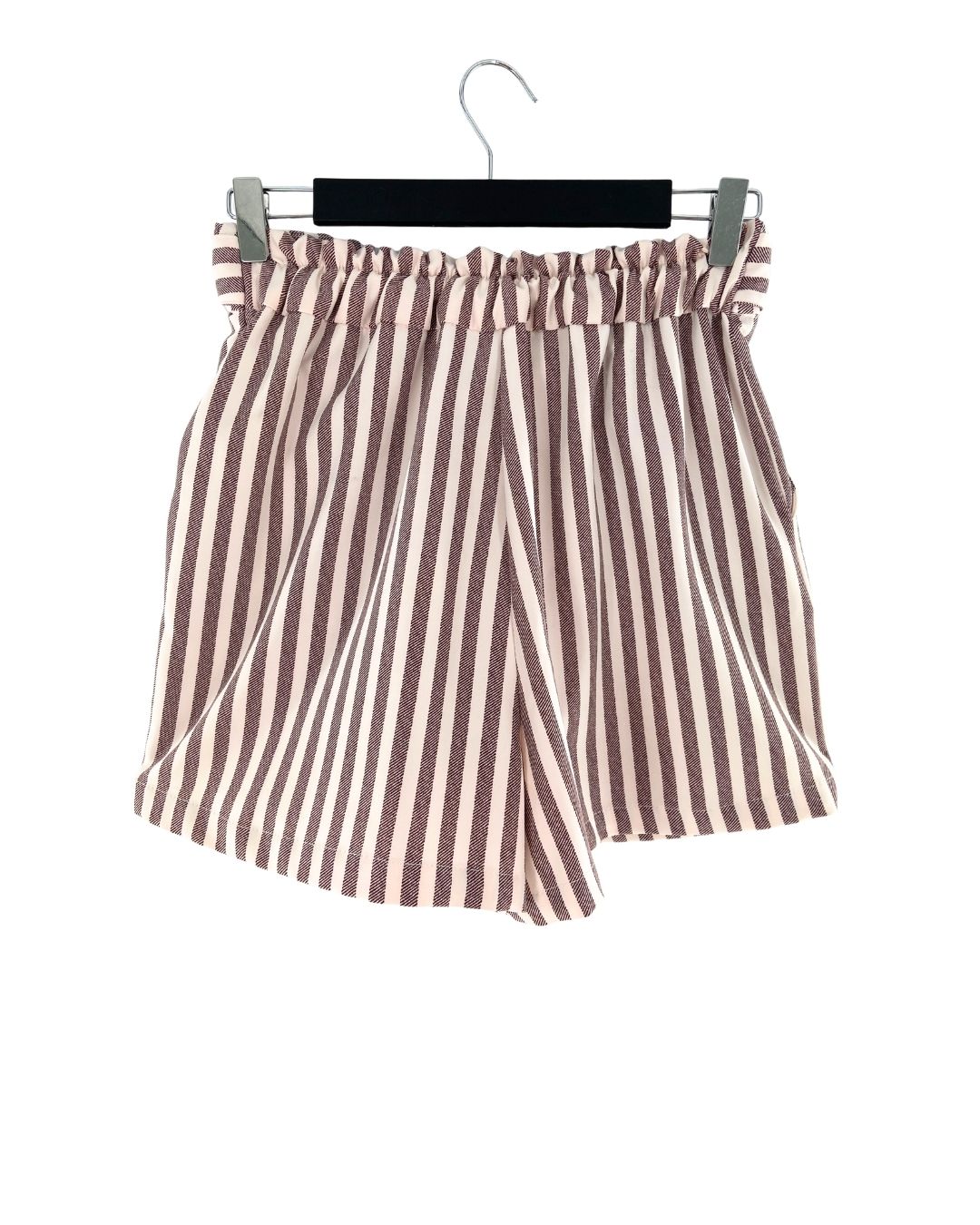 Short mini a rayas paper bag