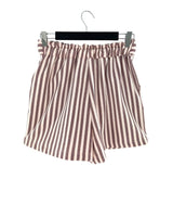 Short mini a rayas paper bag