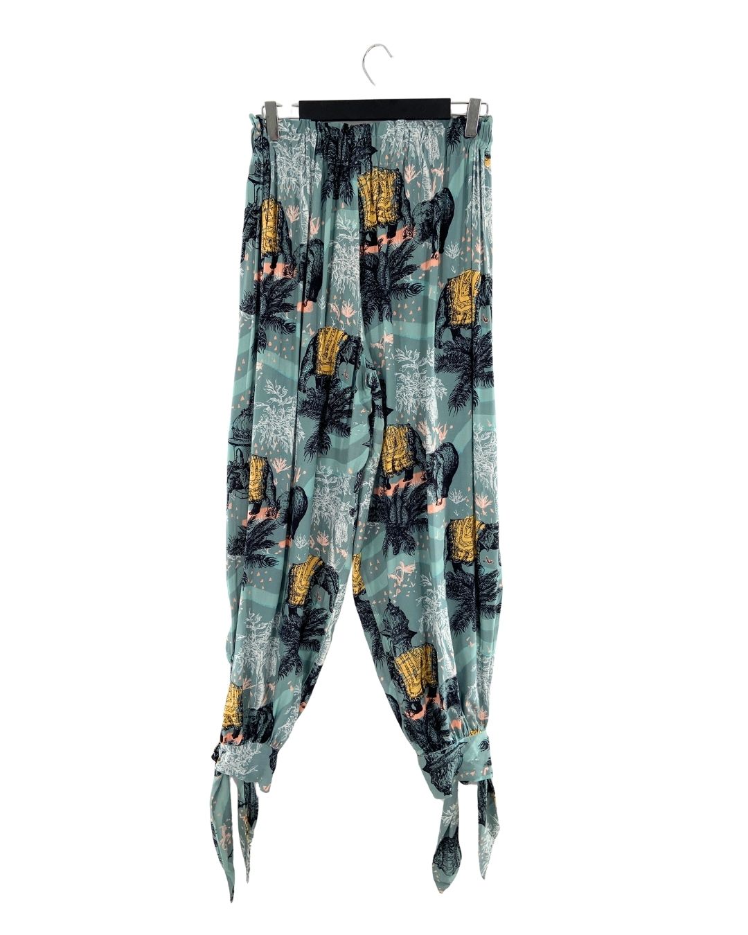 Pantalon harem encauchado