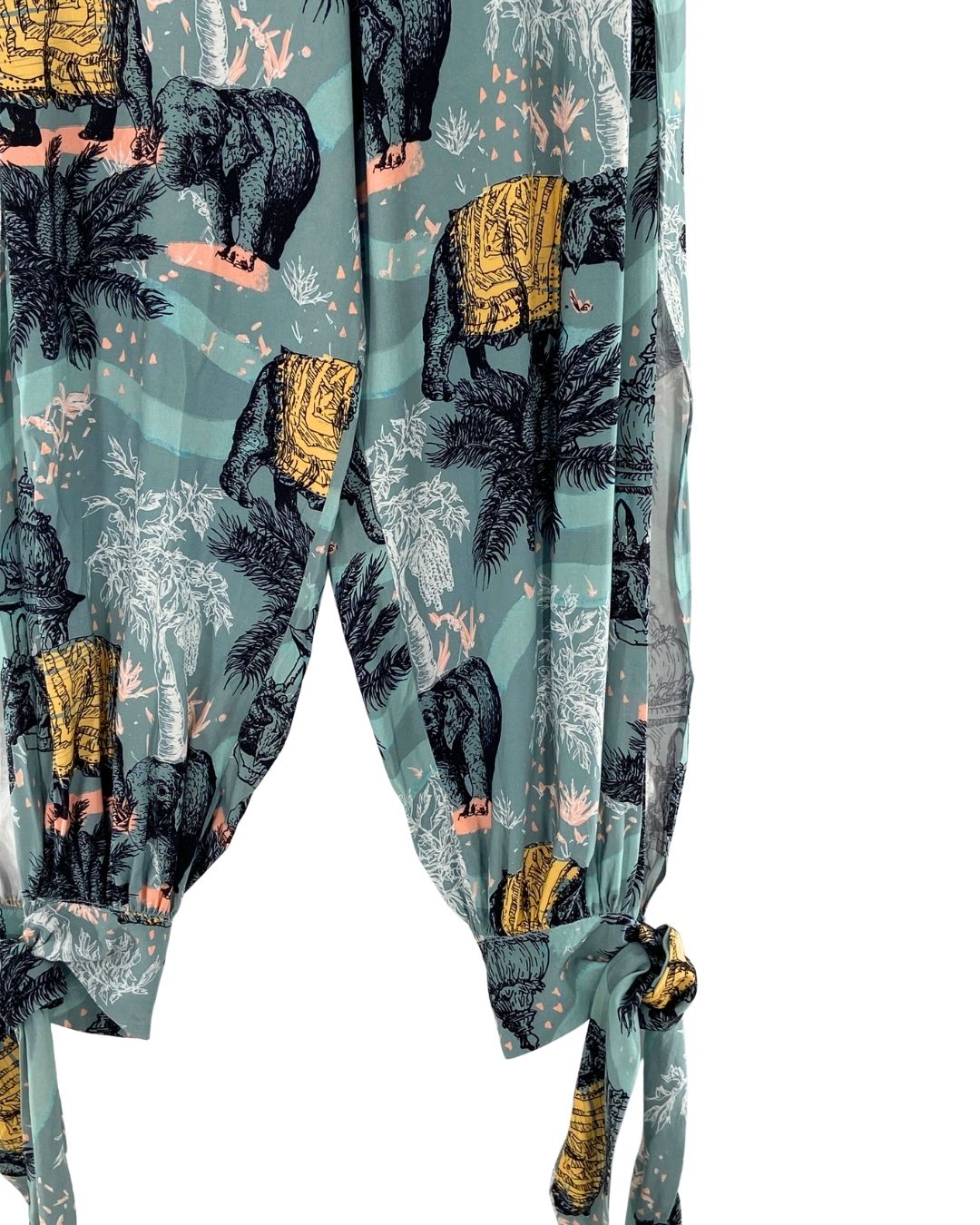 Pantalon harem encauchado