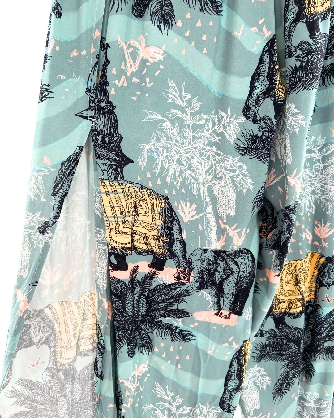 Pantalon harem encauchado