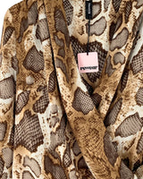 Blusa satinada cruzada