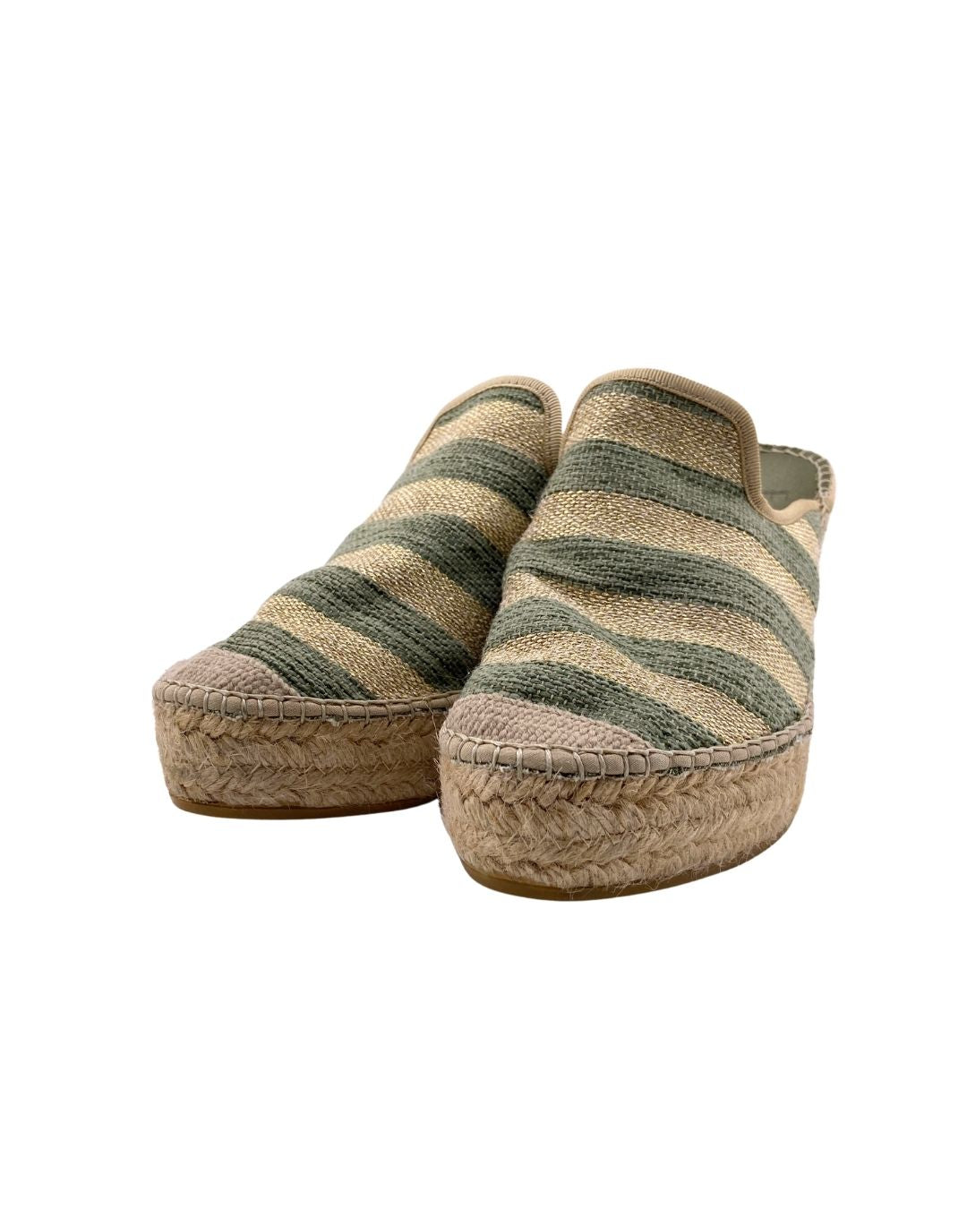 Sandalias tacon cuña en yute