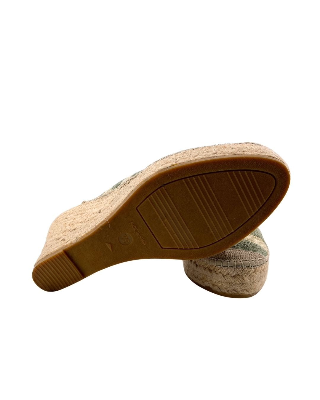 Sandalias tacon cuña en yute