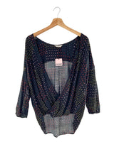Blusa cruzada manga larga