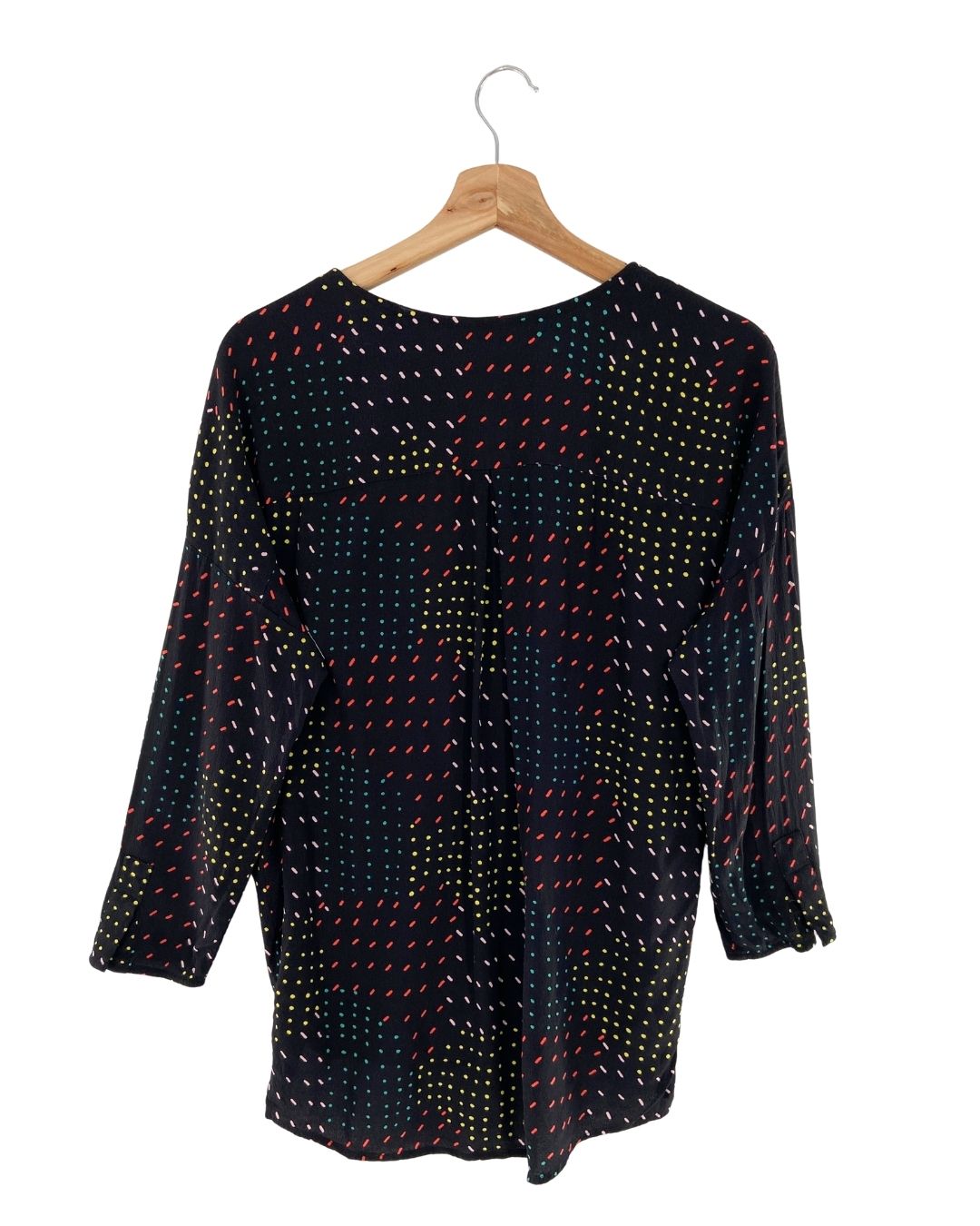 Blusa cruzada manga larga