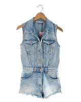 Enterizo sleeveless en denim