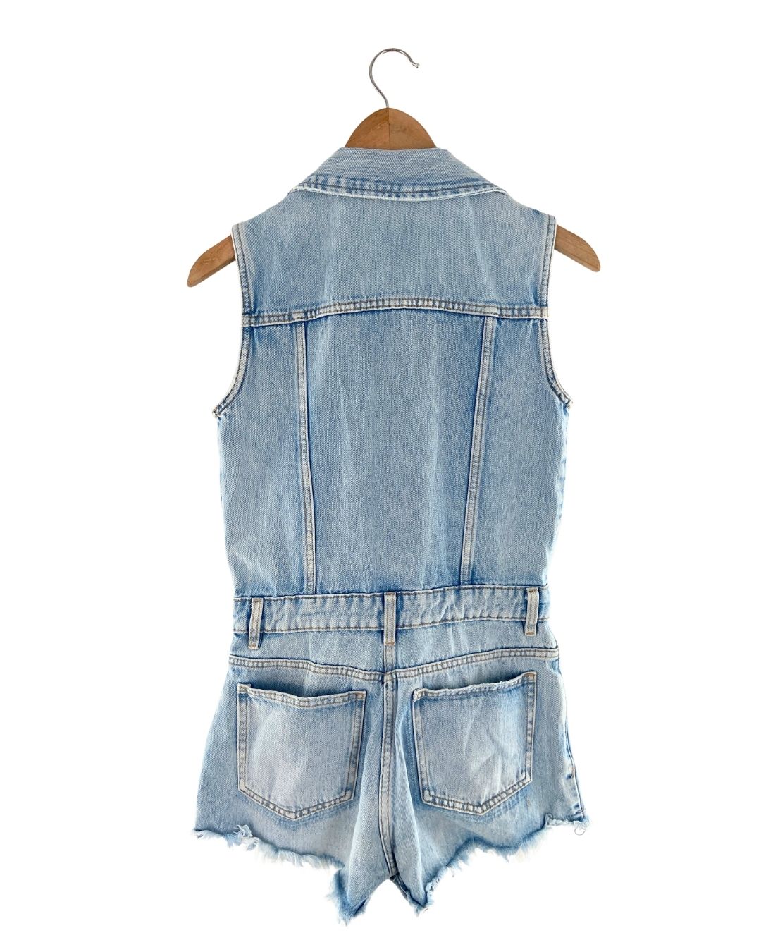 Enterizo sleeveless en denim