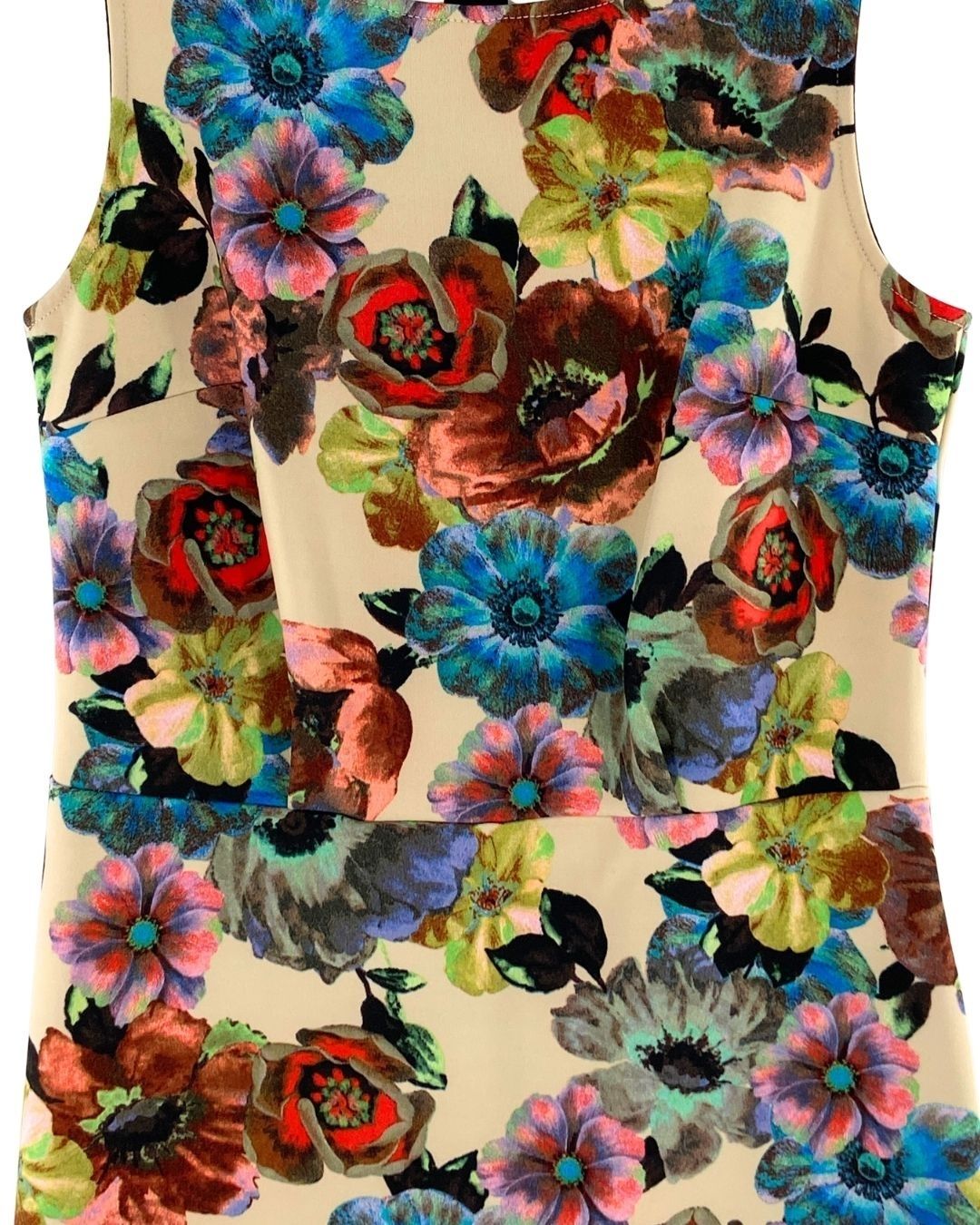 Vestido midi sleeveless print