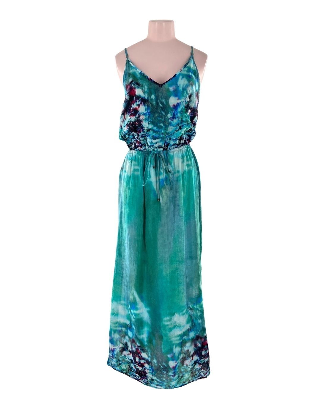 Maxi vestido de tiras print