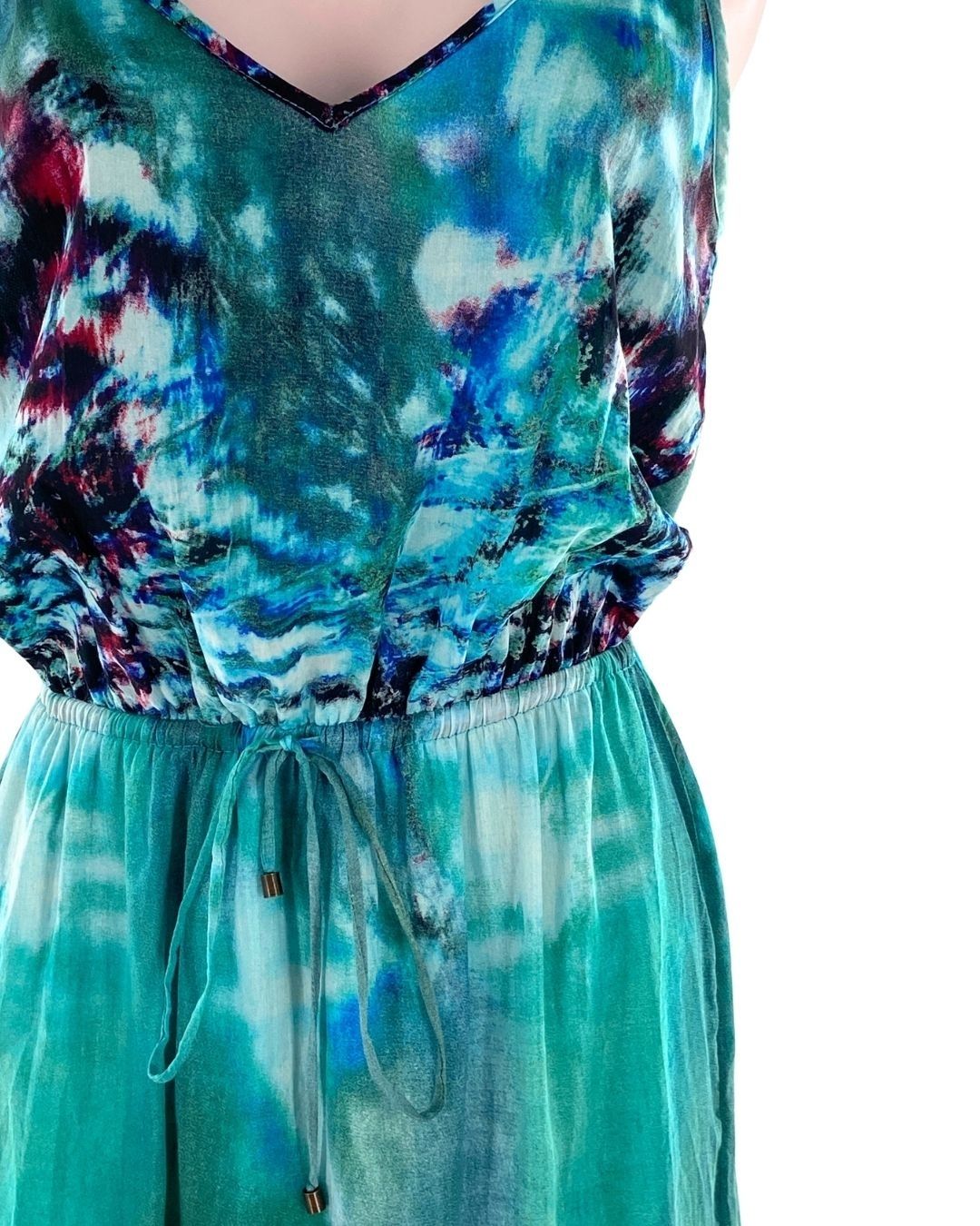 Maxi vestido de tiras print