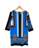 Vestido amplio manga 3/4 print