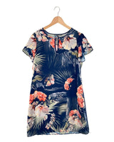 Vestido midi satinado print