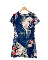 Vestido midi satinado print