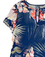 Vestido midi satinado print