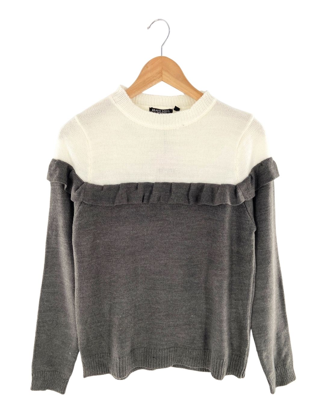 Saco tejido color block