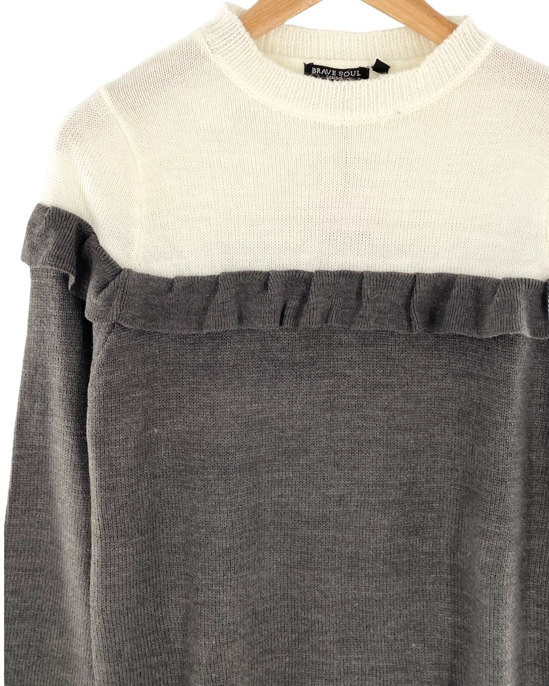 Saco tejido color block