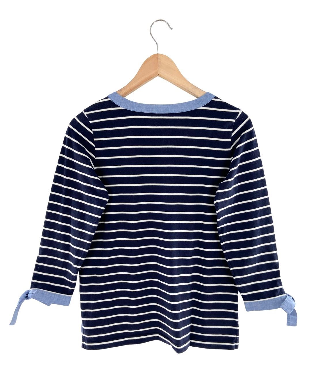 Blusa a franjas sesgo
