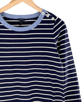 Blusa a franjas sesgo